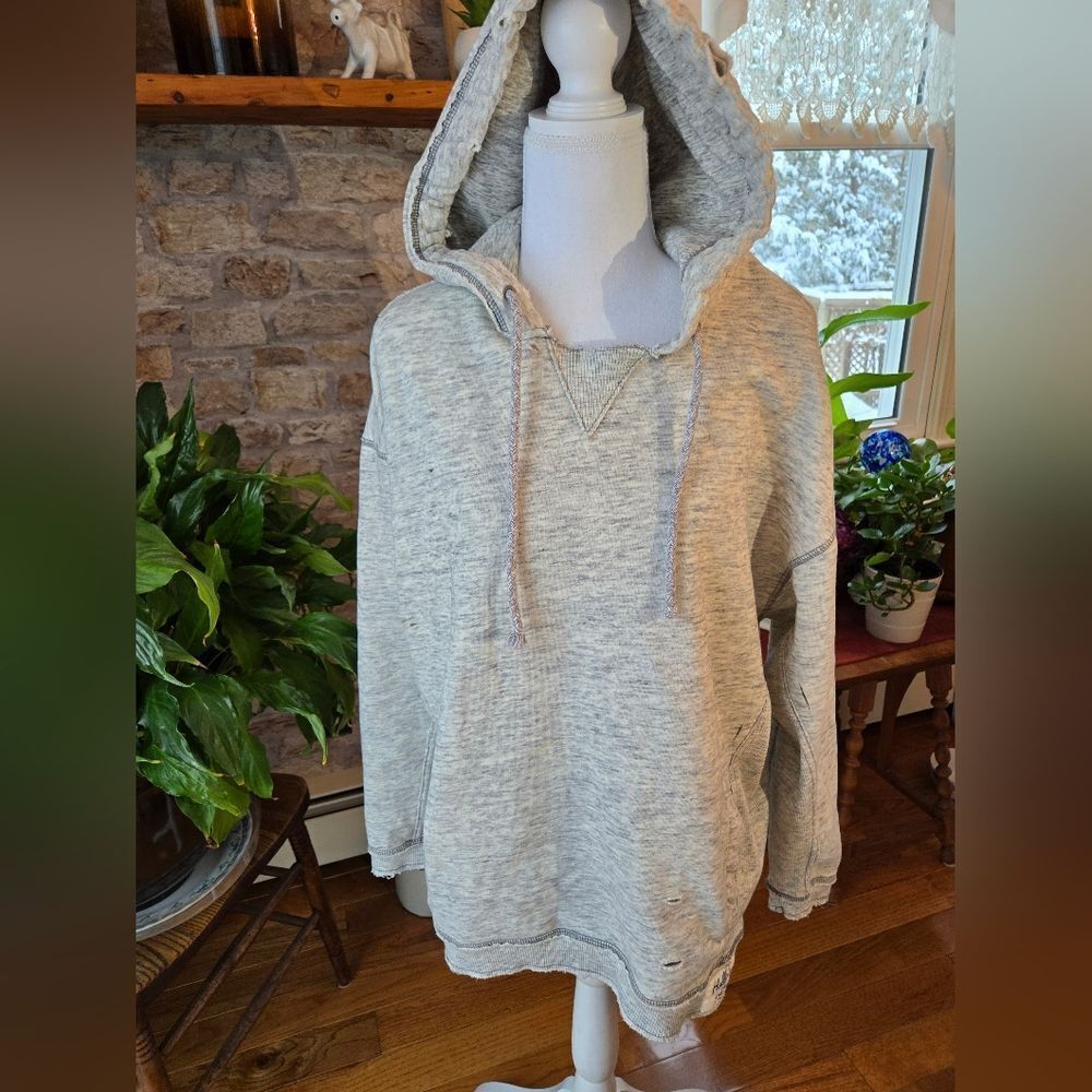 Hollister Womens M Light Gray Hoodie